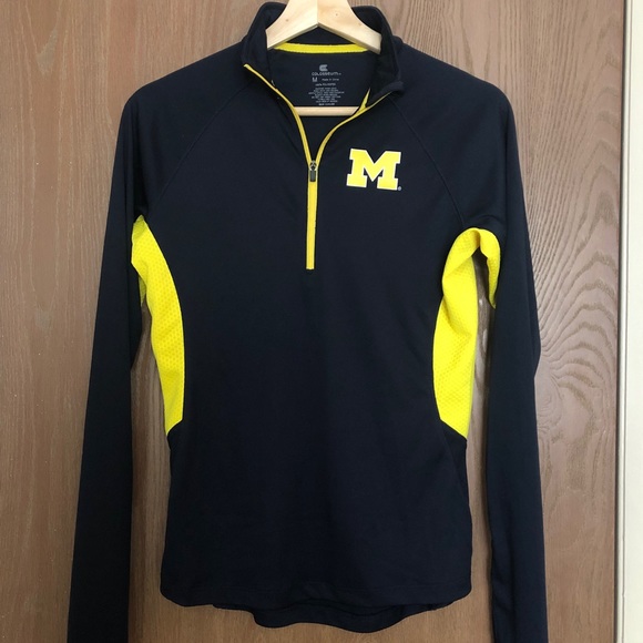 Colosseum Tops - University of Michigan UofM Quarter Zip Size M